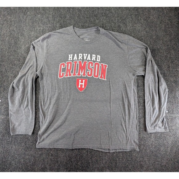 Other - Harvard University Crimson Shirt Mens XL Gray Spellout Long Sleeve Crewneck